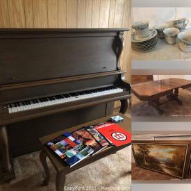 MaxSold Auction: This online auction features; Home Décor, Tea Cups And Saucers, Side Board Buffet, Beautiful Wood Dining Table, China Cabinet, Motorized Scooter, Vintage Dresser With Mirror, Free Spirit Recumbent Stationary Bike and much more.