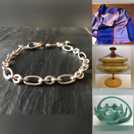 MaxSold Auction: This online auction features Sterling Silver Jewelry, Vintage Hand Carved Chess Set, Silk Scarves, MCM Glasses, Vintage Pyrex, Art Glass, Kim Murray Wood Carving, Wool Blanket, Vintage Backgammon Game and much more!