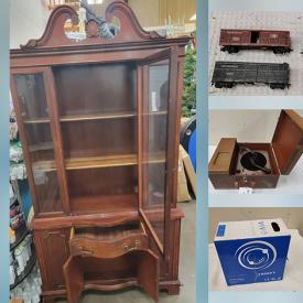 MaxSold Auction: This online auction features items such as Twin bed frame, Framed pictures, Air purifier, Cabinet, stone wall clock, Guitar case, Doggy Beds, Coolers, rocking chair, Candles, Jewelry, Christmas trees, Christmas train set, Camera holders, Microwave and much much more!!!