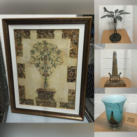 MaxSold Auction: This online auction features Framed Wall Art, Statues, Brass Urn, Crystal Ball, Fake Books, Obelisk Sculpture, Candelabra, Art Glass and much more!