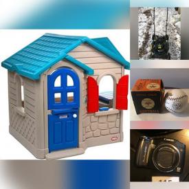 MaxSold Auction: This online auction features Little Tykes Playhouse, Small Kitchen Appliances, Comics, Sports Cards, Collectible Plates, Wooden Duck Decoy, Vintage Toy, Road Bike, Pez Dispensers, Wooden Rocking Horse, Pop! Funk, TV, Lawnmower, Cookie Jars and much more!