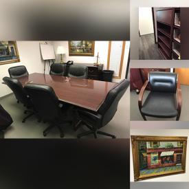 MaxSold Auction: This Business Downsizing Online Auction features Executive Desk, Credenzas, Computer Table, Executive Meeting Table, Swivel Chairs, File Cabinets, Oil Paintings, Lateral File Cabinet and much more!