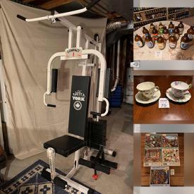 MaxSold Auction: This online auction features York Home Gym, Beer Bottle Collection, Hard Back Books, Teacup/Saucer Sets, Sea Shell Decor, Decorative Plates, Outdoor Lanterns, Barware, Small Kitchen Appliances, Studio Pottery, Puzzles, Bell Collection and much more!