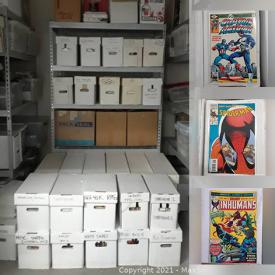 MaxSold Auction: This online auction features comic books, sci-fi and fantasy artbooks, and RPG books/supplements (mostly Dungeons &Dragons 2nd & 3rd edition w/ a few other game systems), shelving and much more!