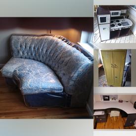 MaxSold Auction: This online auction features Corner Couch, Display Case, Play Kitchen, Wardrobes, Desk, China Cabinet, Small Kitchen Appliance and much more!