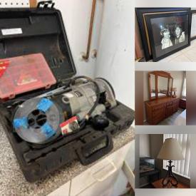 MaxSold Auction: This online auction features artworks, furniture, electronics, Honda Generator, lamps, TVs, Corning ware, pyrex, kitchen aid, kitchenware, recliner, Christmas decor, medical supplies, router, helmet, Golf clubs, pillows, Shop-Vac, hardware, cleaning tools, tools and much more!