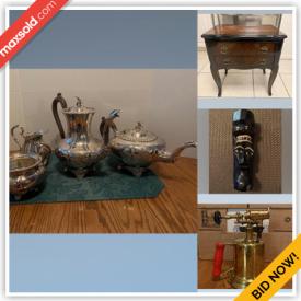 MaxSold Auction: This online auction an Asian vase, Vintage camera, wooden cane, Pyrex dishes, hand-blown glass globe, Scientific kids set, costume jewelry, WW2 newspaper The Albertan and much more!