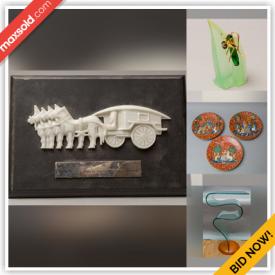 MaxSold Auction: This online auction features Porcelain Figurines, Inuit Soapstone Carving, Swarovski Crystal Jewelry, Gemstone Jewelry, Coins, Costume Brooches, Art Glass, Collector’s Plates, Teacup/Saucer Sets, Tribal Wood Carvings, Vintage Bottles, Studio Pottery, Grandfather Clock, Framed Artwork, Fur Outerwear and much more!