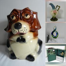 MaxSold Auction: This online auction features Vintage Cookie Jars, Hoselton Sculpture, Elsterwerda Vase, Blue Willow Dishes, Vintage Toys, Mini Wade Figures, Indigenous Artwork, Art Glass, Hand Tools, Jewellery, Vintage Forestry 2-way Radios and much more!