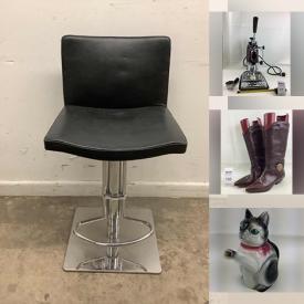 MaxSold Auction: This online auction features Vintage Coffee Maker, Vintage Pearl Necklaces, Small Kitchen Appliances, Wool Rug, Novelty Teapot, Vintage Lustreware, Antique Vanity Set, Antique Books, Binoculars, Stamps, Vintage Pyrex, Antique Irons, Leather Nuevo Bar Stool and much more!