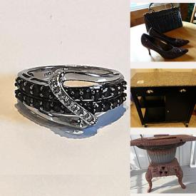 MaxSold Auction: This online auction features sapphire and diamond ring, new costume jewelry, Limoges, furniture such as wingback chair, kitchen island, IKEA shelving unit and side tables, drones, home decor, vintage toys and much more!