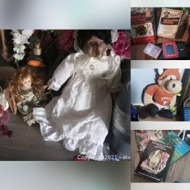 MaxSold Auction: This online auction features collectibles stuff, dolls, knick knack mirror, books, bathroom items and much more!