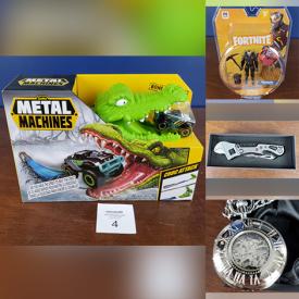 MaxSold Auction: This online auction features New in Box Items such as Smart Plugs, Toys, Games, Dolls, Legos, Women's Outerwear, Action Figures, RC Vehicles, Charging Pads, Hard Drives, Dash Cams, Zippos, Pocket Watches, Star Wars Collectibles and much more!