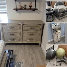 MaxSold Auction: This auction features dresser, cabinets, side tables, gardening appliances, patio chairs, printer, cooking appliances, cabinet bookcase and much more!