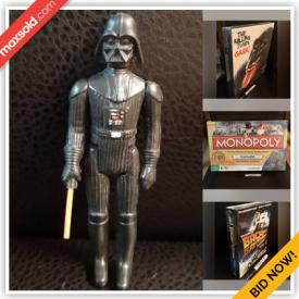 MaxSold Auction: This online auction features Star Wars Collectibles, Watches, Nativity Statue, Drone, and New/Sealed items such as Comics, LPs, DVDs, Games, Lego Sets, Games, Minions Toys, Jewellery, Graphic Novels, Disney Mickey Watch, Thomas Tank Engine and much more!