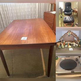 MaxSold Auction: This online auction features Teak Furniture, Stained Glass Lamp & Fixtures, Collector Dolls, German Wine Set, Cameras & Accessories, Binoculars, Patio Furniture, Garden Statues, Yard Tools, Snowblower, Croquet Set, Cross Country Skis, Floral Arranging Materials, Hand Tools, Grandfather Clock, Sewing Machine, Wool Carpet, Halsev End Tables and much more!