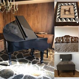 MaxSold Auction: This online auction features Washer, Dryer, Children's DVDs, Nightstand, Etagere, Baby Grand Piano, Hanging Tapestry, French Country Bedroom Set, Musical Instruments, Desks and much more!