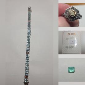 MaxSold Auction: This online auction features a natural gemstone bracelet, stones such as Lemon Quartz, Lapiz Lazuli, Ethiopian Opal, Emerald and much more!