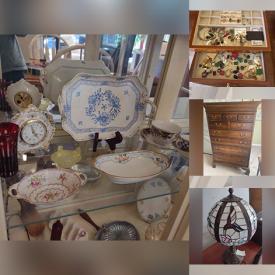 MaxSold Auction: This online auction features Temperpedic Lift Bed, Drexel Furniture, TVs, Leaded Glass Table Lamp, Miniature Tea Sets, Coins, Women's Clothing & Accessories, Sentry Safe, Teapots, Depression Glass, Sewing Machine, Vintage Postcards, Jewelry, Watches, Small Kitchen Appliances, Gas Grill, Patio Furniture, Bird Houses, Craft Supplies, Power, Yard & Hand Tools, Area Rugs and much more!