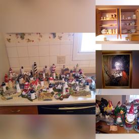 MaxSold Auction: This online auction features Harbor Lights Lighthouse Collection, Futon, Pfaltzgraff Dishes, Area Rug, Rocking Chair, Collector Plates, Garden Gnomes and much more!