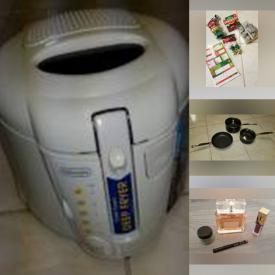 MaxSold Auction: This online auction features a deep fryer, beauty care, pans and lids, Camera tripod, bags, books, briefcase, dishware and much more!