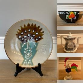 MaxSold Auction: This online auction features Antique Chinese Porcelain Melon Jar, Jasperware, Royal Doulton Figurine, Blue Willow Plates, Delft Plates, Watches, Jewelry, Satsuma Bowl, Carnival Glass Hen, Art Glass, Teapots, Collectors Plates and much more.