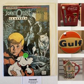 MaxSold Auction: This online auction features Fitz & Floyd Christmas Items, Vintage Barware, Vintage Advertising, Vintage Costume Jewelry, Vintage Bottles, Comics, Western American Decor, Hull Pottery and much more!