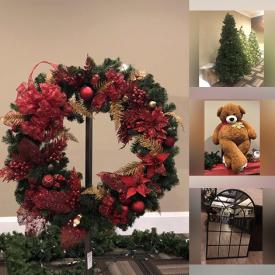 MaxSold Auction: This online Auction features Faux Christmas Trees, Lights, Decorations, Palladian Window Mirrors, Giant Teddy Bears, Bar Mirror, Birch Tea Light Logs, Framed Art Work, Italian Books, Boston Fern Plants and much more.