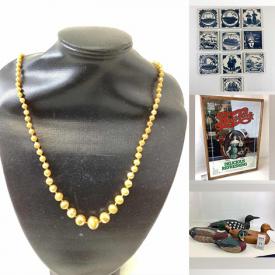 MaxSold Auction: This online auction features Inuit Soapstone Carving, Vintage Pearl Necklace, Teacup/Saucer Sets, Vintage Ceramic Christmas Tree, Kaiser Vase, Antique Irons, Antique Books, Vintage Bomboniere, Fishing Gear, NIB Toys, Vintage Brass, Coins, Vintage Wooden Duck Decoys, and Much, Much, More!!