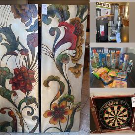 MaxSold Auction: This online auction features a Chimenea fireplace, costume jewelry, popcorn popper, ice cream maker, juice extractor, linens, curtains, towels, chandelier, air pump, pet supplies, cleaning supplies and much more!