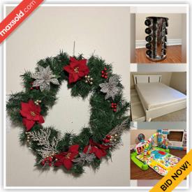 MaxSold Auction: This online auction features Sleeper Sofa, Platform Bed, Exercise Equipment, Toys, Christmas Decorations, Small Kitchen Appliances, Floor Play Mat, Board Games, Baby Piano Gym, STEM Toy, VR Headset and much more!