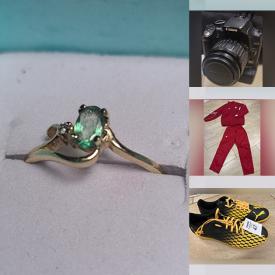 MaxSold Auction: This online auction features Clothing such as Athletic Wear, Shirts, Blazer, Jeans, Dresses, Leggings, Ties, Jackets, and Shoes, and Jewelry such as Gemstones, Gold, Sterling Silver, and Tablets, New Beauty Products, Comics, and much more!