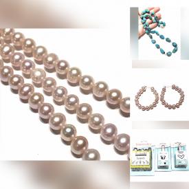 MaxSold Auction: This oline auction features Sterling White Baroque Pearl Pendant, Sterling silver, White Baroque Pendant With Fancy Clasps, 4 Pcs Designer 18KGP Carabiner CZ Clasp,3 Strands 10-11mm White Freshwater Pearl and much more.