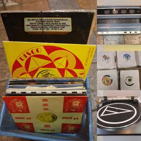 MaxSold Auction: This online auction features Vinyl included in classic vintage reggae and dancehall 45s and LPS and Vintage Turntable, Recordex 4 Tape Recorder, Audiopro Amplifier and much more!