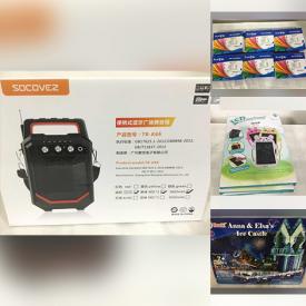 MaxSold Auction: This online auction features New in Packaging Items such as Bike Helmets, Printer Ink, Blue Lens Glasses, LCD Drawing Boards, Voice Amplifiers, Heated Apparel, HD Binoculars, Baby Monitor, Solar Lights and much more.