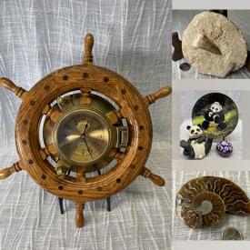 MaxSold Auction: This online auction features Fossils, Rocks & Minerals, Marionette, Sterling Silver Jewelry, Carnival Glass, Art Glass, Art Pottery, Charms, Loose Gemstones, Gemstone Jewelry, Vintage Wood Carvings, Cork Art, Teacup/Saucer Sets, Watches, Brass Vases, Pewter Miniatures, Vintage Royal Doulton Bunnykins and much more!