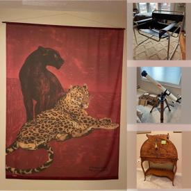 MaxSold Auction: This online auction features Unicorn Collection, Louis M. Davies Art Paddle, Salypimenta Salt & Pepper Shakers, Small Kitchen Appliances, Wassily Chairs, Leather Couch, Butterfly Table With Chairs, Telescope, Wall Masks, Murray Wat Wood Carving, Asian Wood Carvings, Pilates Reformer, TV, Studio Pottery and much more!