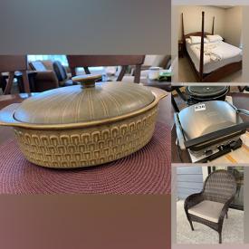 MaxSold Auction: This online auction features Ethan Allen 4-poster Bed & Dressers, Vacuum, Hand Tools, Outerwear, Area Rug, Round Pedestal Table, TV, Printer, Small Kitchen Appliances, Sewing Machine, Pottery, Patio Furniture, Fishing Gear, Golf Clubs and much more!