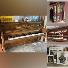 MaxSold Auction: This online auction features furniture such as a curio cabinet, table and chairs, dresser, end tables, wardrobe and more, Signer and Co. piano, Wurlitzer organ, floor lamps, Noritake china, holiday decor, carnival glass, holiday decor, CB radio, Lenox china, costume jewelry, art and much more!