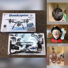 MaxSold Auction: This online auction features Stamps, Coins, Knitting Machine, Portable AC, Small Kitchen Appliances, Teacup/Saucer Sets, Collector Plates, Puzzles, Games, Washing Machine, Goebel Figures, Early Spool Bed, TVs, Outerwear, Quadcopter and much more!