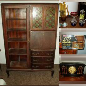 MaxSold Auction: This online auction features a humidifier, air compressor, Gramma’s China cabinet, coin sorter, paint sprayer, stereo cabinet, telescope, battery charger, welding rods, heated mattress pads, jig saw, tool and die kit and much more!