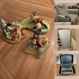 MaxSold Auction: This online auction features Sleeper Sofas, Queen Headboard, End Tables, Area Rugs, Leather Chair, Hospital Bed, Motorized Chair, Crystal Decanter, Chandelier, Upright Freezer, Doctor Sculptures, Golfer Sculptures, Electric Stove and much more!