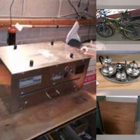 MaxSold Auction: This online auction features fishing reels, fishing rods, kitchen carts, display cabinet, Metalware, sculptures, CPU chips, embossing and die cutting system, pewter mugs, metal shelving unit, crafting paints/wax and much more!