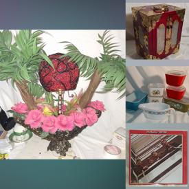 MaxSold Auction: This online auction features MCM Retro Tiki Lamp, Jade Jewelry Box, Jade Carvings, Chinese Calligraphy Set, Art Glass, Inuit Art, NIB Legos, Vintage Pyrex, Carnival Glass, LPs, Binoculars, Hummels and much more!