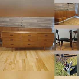 MaxSold Auction: This online auction features Teak Bedroom Furniture, MCM Walnut Furniture, Snowblower, Dyson Vacuum, Water Cooler, Coca-Cola Collectibles, Art Glass, LPs, Area Rug, Small Kitchen Appliances, Vintage Tools and much more!