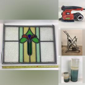 MaxSold Auction: This online auction features LPs, CDs, DVDs, Power Tools, Exercise Equipment, Vintage Turntable, Lawnmower, Art Glass, Heated Apparel, Massagers, Studio Pottery, Decorative Plates, Stained Glass and much more.