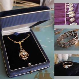MaxSold Auction: This online auction features Vintage Hobnob, Stone Cups, Sterling Silver & Quartz Jewelry, Souvenir Spoons, Stamps, Coins, Costume Jewelry, Antique Sterling Jewelry and much more!