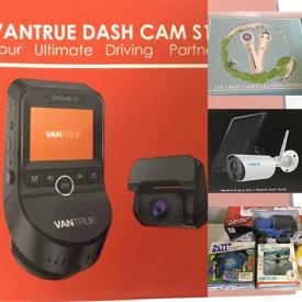 MaxSold Auction: This online auction features New in Box Items such as Solar Powered Camera, Power Tools, Dash Cam, Heated Apparel, Ring Light, Night Lights, Pet Supplies, Smart Watches, String Lights, Toys, RC Stunt Cars, Wireless Headphones and much more!