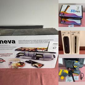 MaxSold Auction: This online auction features NIB Items such as 3D Pens, Starry Projector, Small Kitchen Appliances, Beauty Appliances, Party Lights Jump Starter, Auto Accessories, Solar Lights, Ceiling Lights and much more!