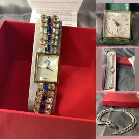 MaxSold Auction: This online auction features New Jewelry such as Ivana Watches, Bracelets, Necklaces, Rings, Brooches, Perfume, and Joan Rivers, Barbara, Manacor Pearl Necklace, and Watches such as Netsuki Quartz, Royale Quartz, Marcel Drucker and much more!